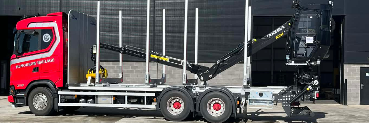 A bespoke timber transport build for McMorrow Haulage. Exceeding the brief at every stage.