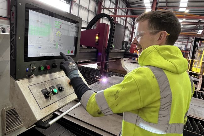 CNC plasma cutting at Oakleaf Forestry